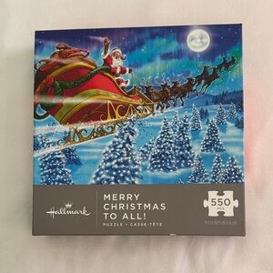 NWOT Hallmark Merry Christmas to All jigsaw puzzle.  Never opened. 550 pieces.
